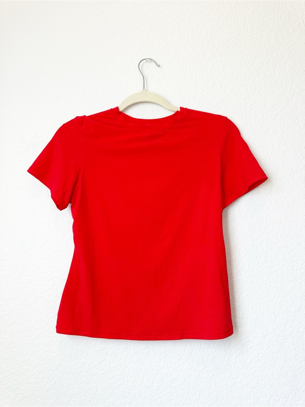 SKIMS Fits Everybody Cherry Red T-Shirt